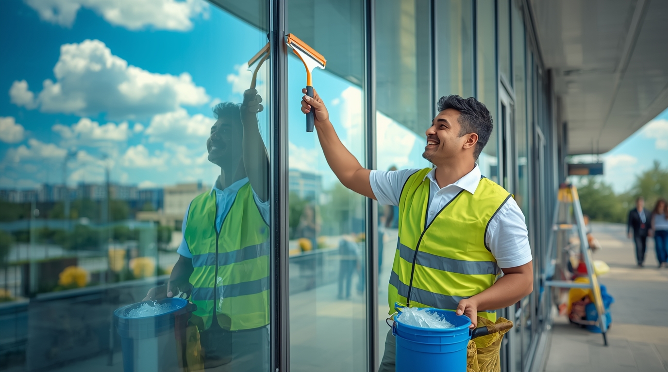 Toimistorakennusten ikkunanpesu